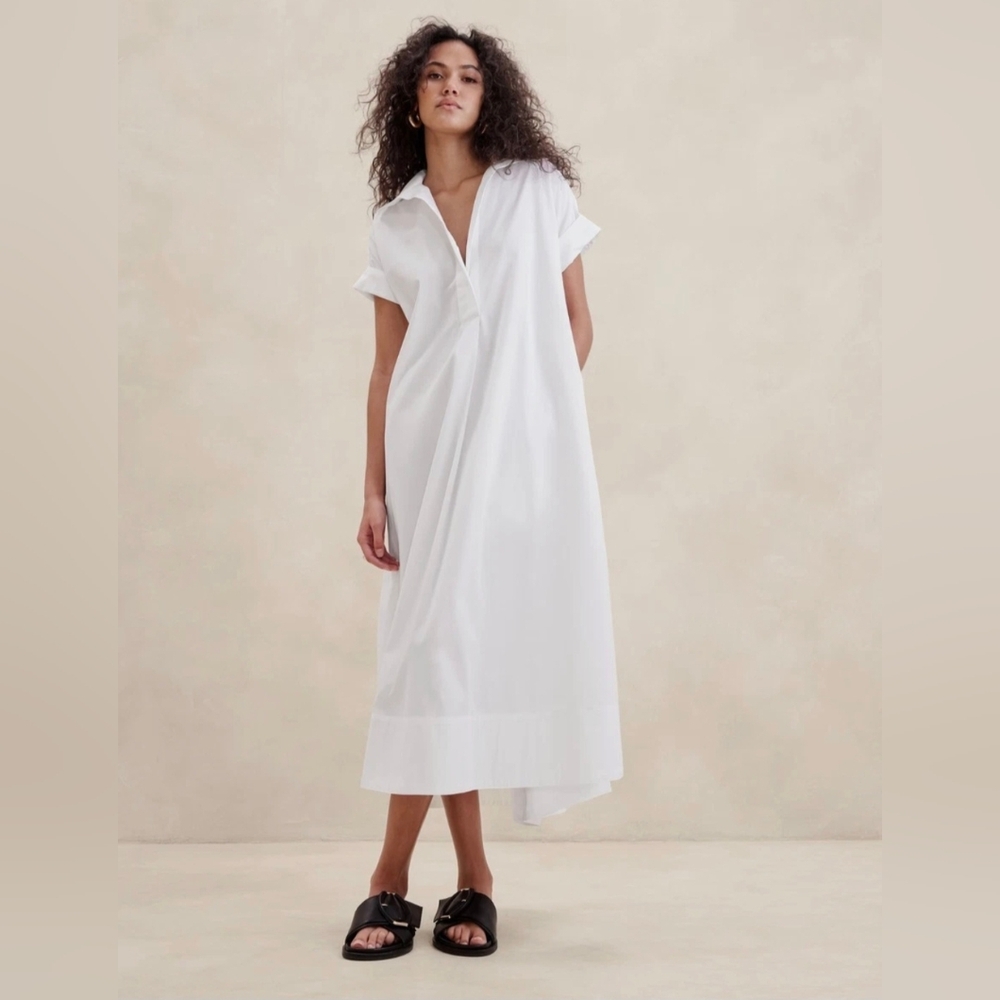 Banana Republic Cruz Poplin Maxi Dress